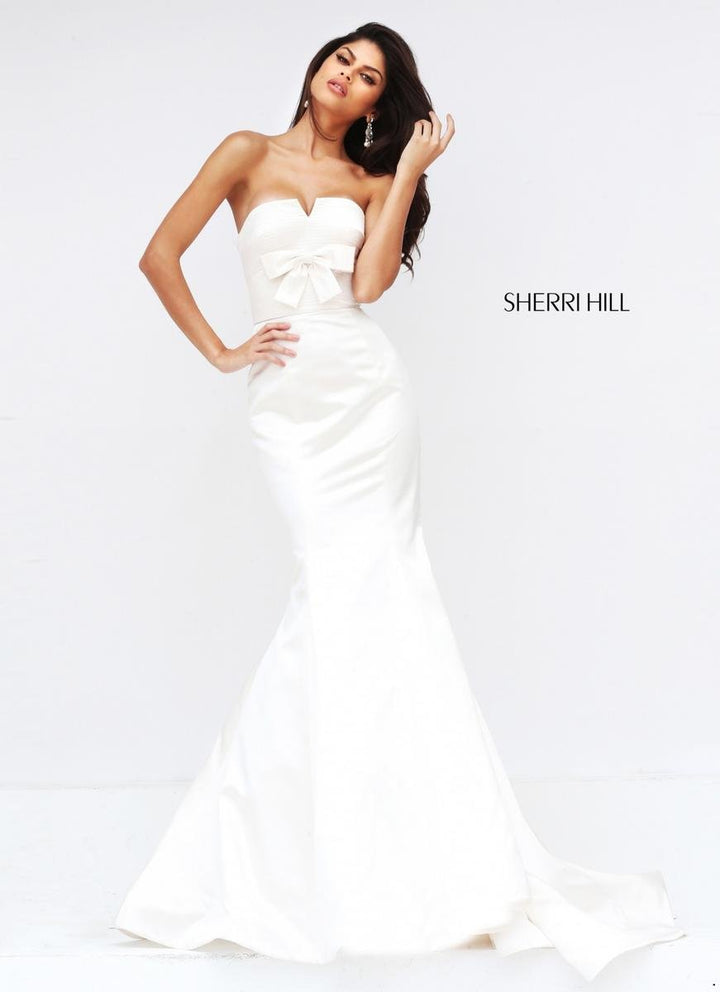 Sherri Hill 50543 Ivory Prom Dress