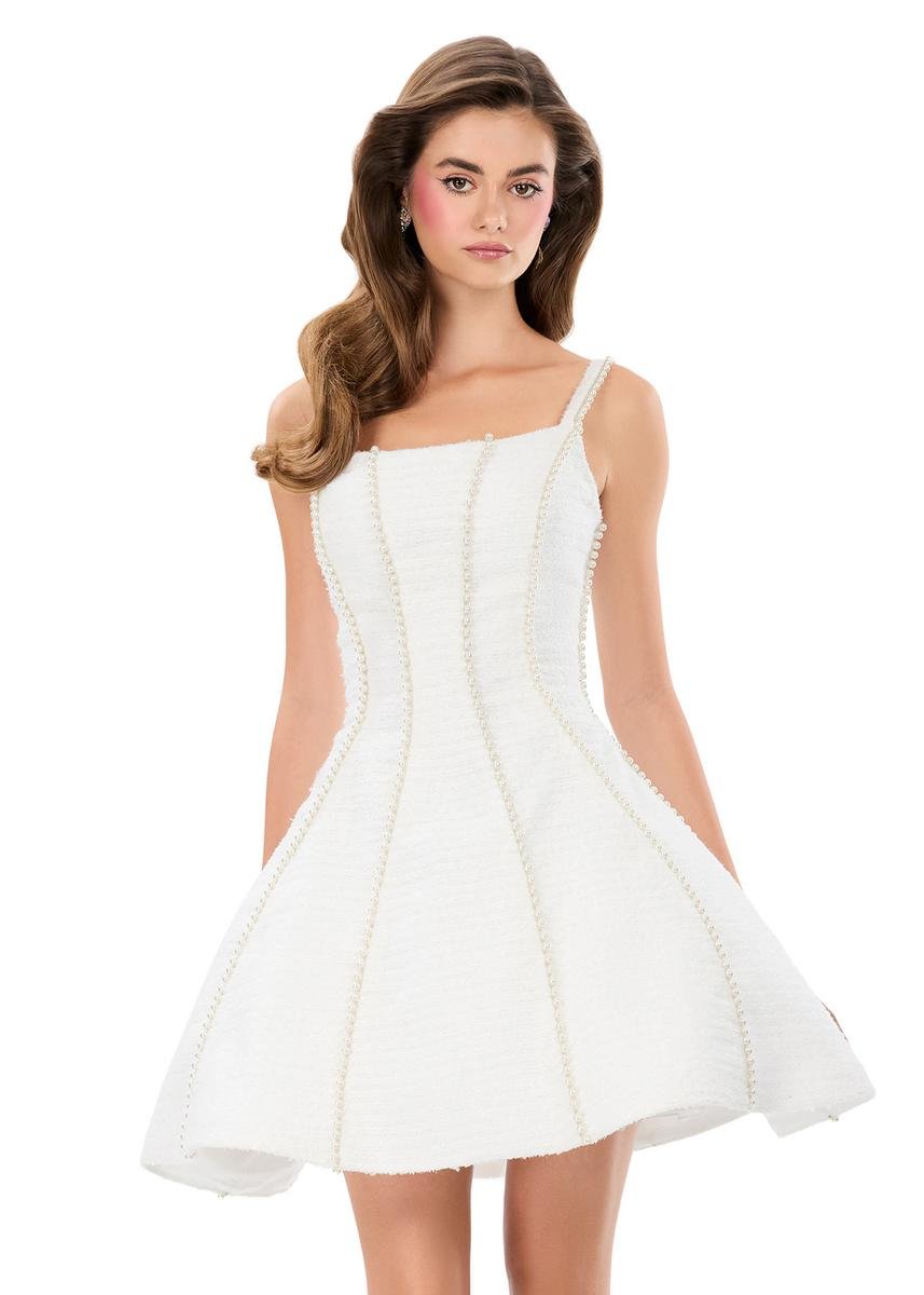Ashley Lauren 4982 Ivory Prom Dress