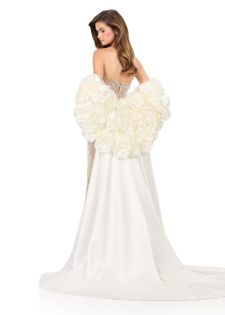 Ashley Lauren 12040 Ivory Prom Dress