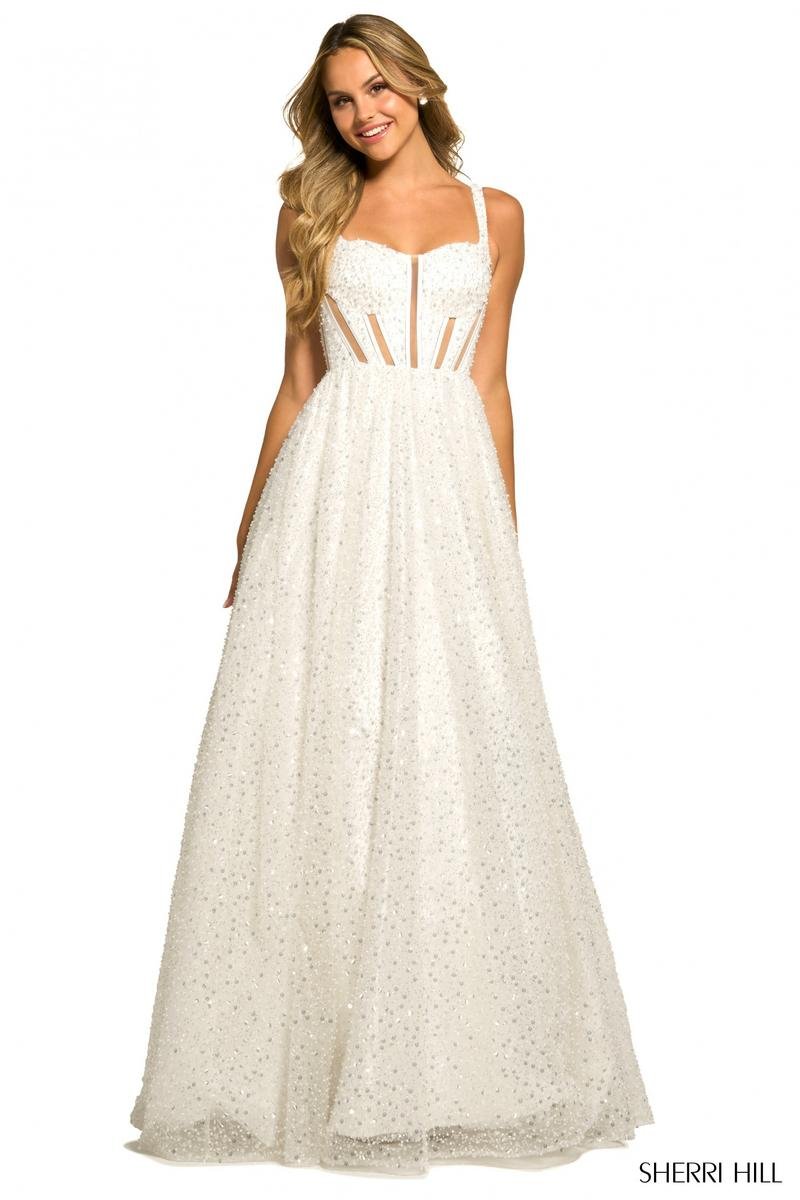 Sherri Hill 55530 — Ivory