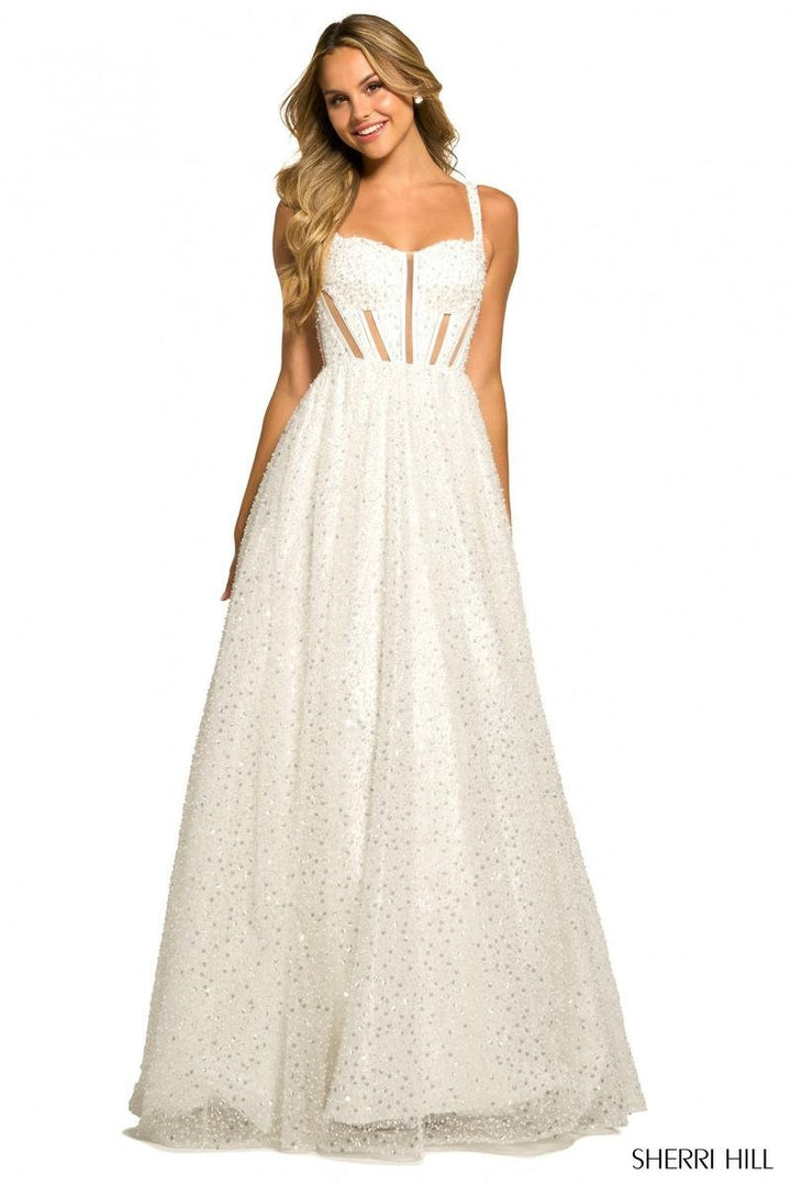 Sherri Hill 55530 — Ivory