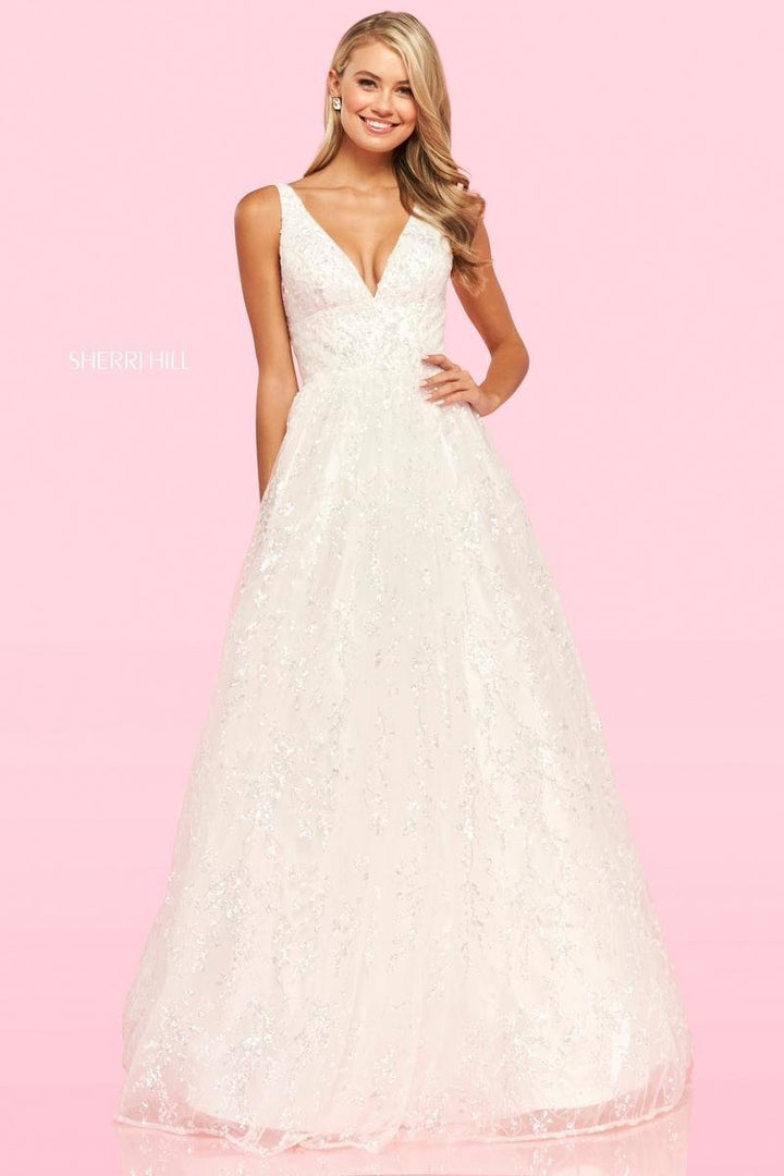 Sherri Hill 54177 — Ivory