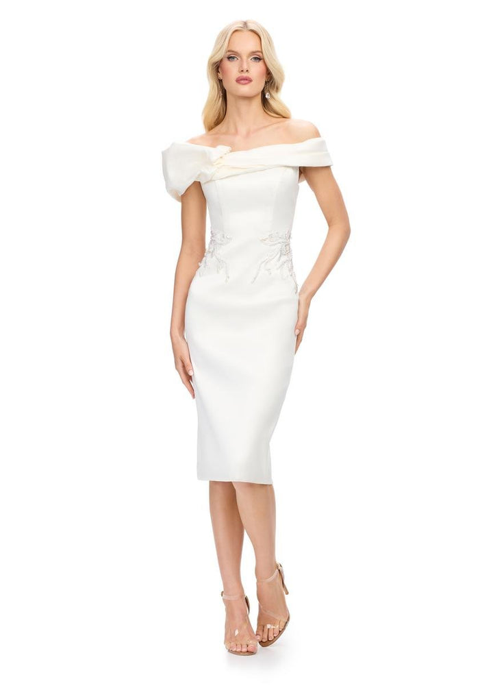 Ashley Lauren 4735 Ivory Prom Dress