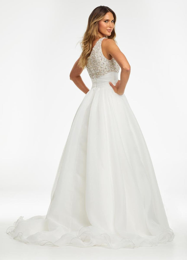 Ashley Lauren 11127 Ivory Prom Dress