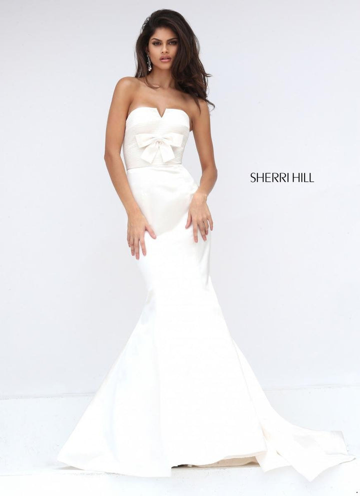Sherri Hill 50543 Ivory Prom Dress