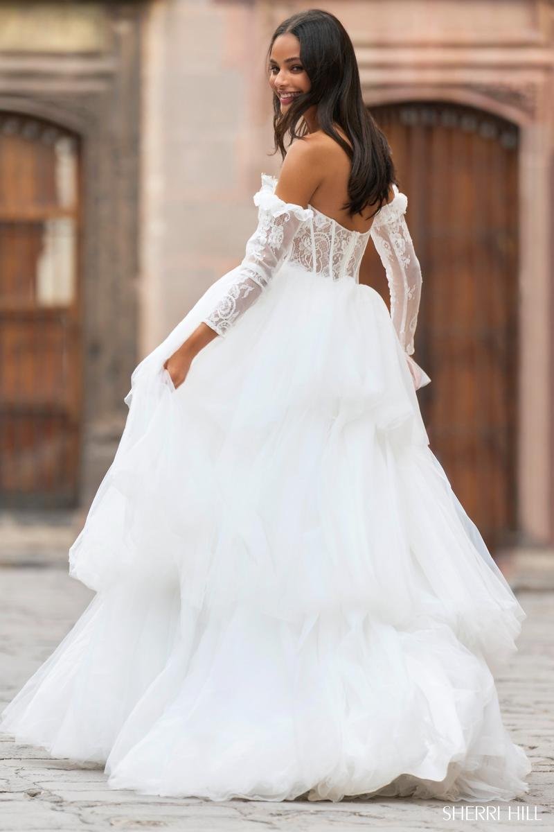Sherri Hill 55437 Ivory Prom Dress