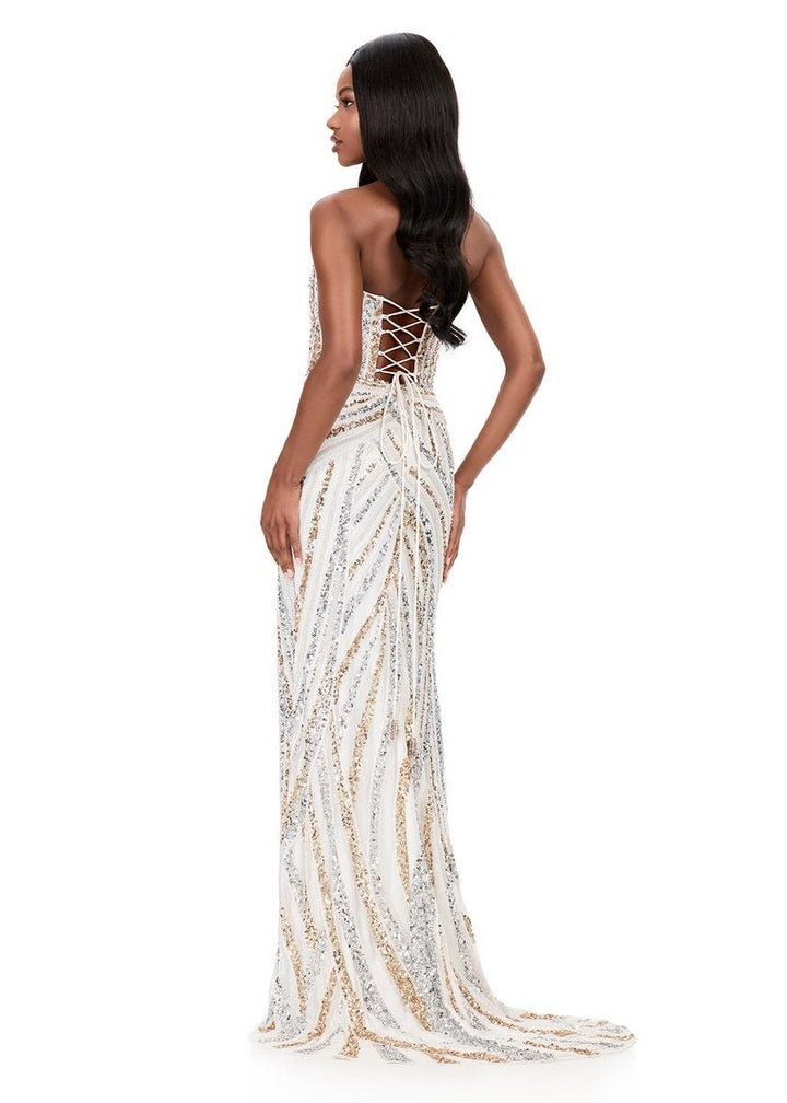 Ashley Lauren 12230 Ivory Prom Dress
