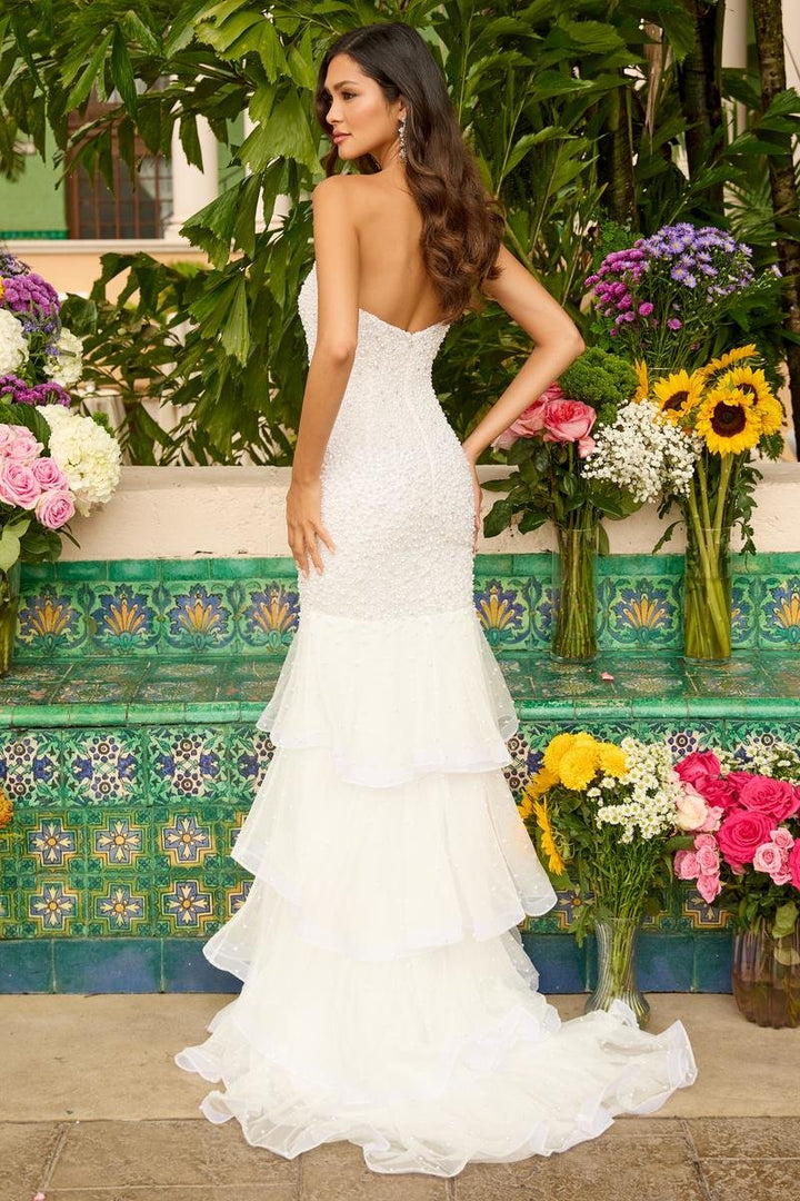 Ava Presley 47251 Ivory Prom Dress