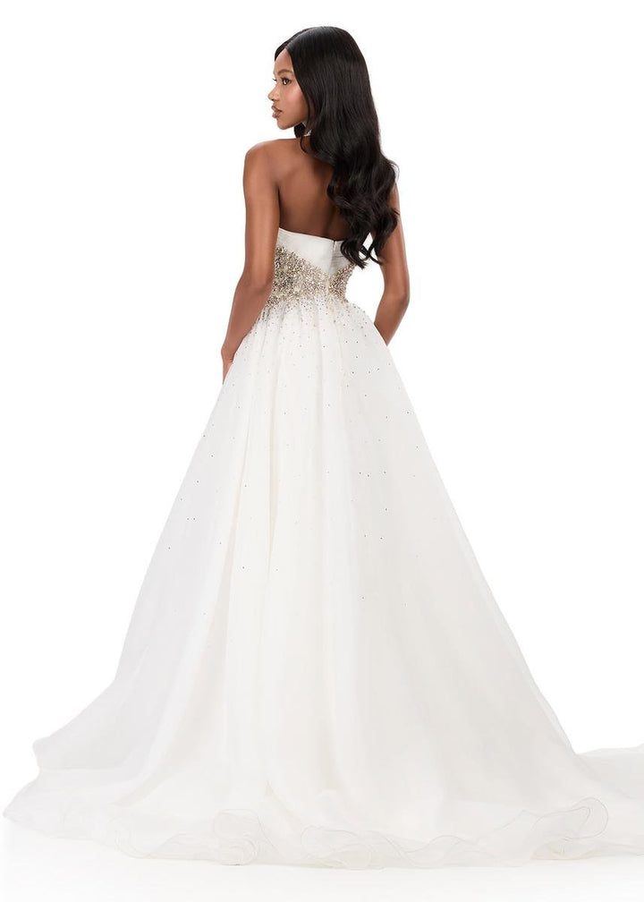 Ashley Lauren 12283 Ivory Prom Dress