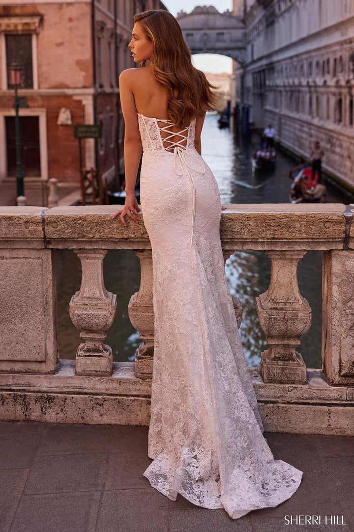Sherri Hill 57448 Ivory Prom Dress