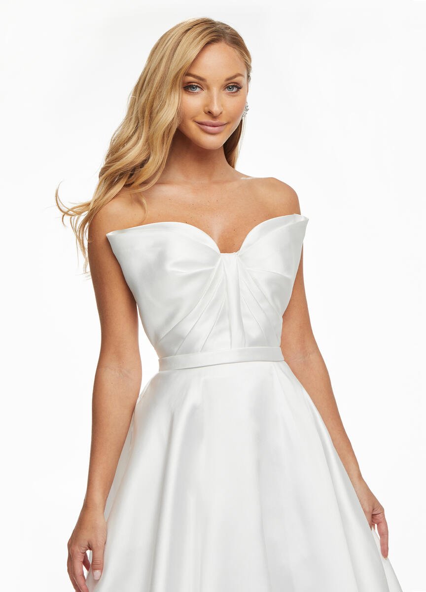 Ashley Lauren 11097 Ivory Prom Dress