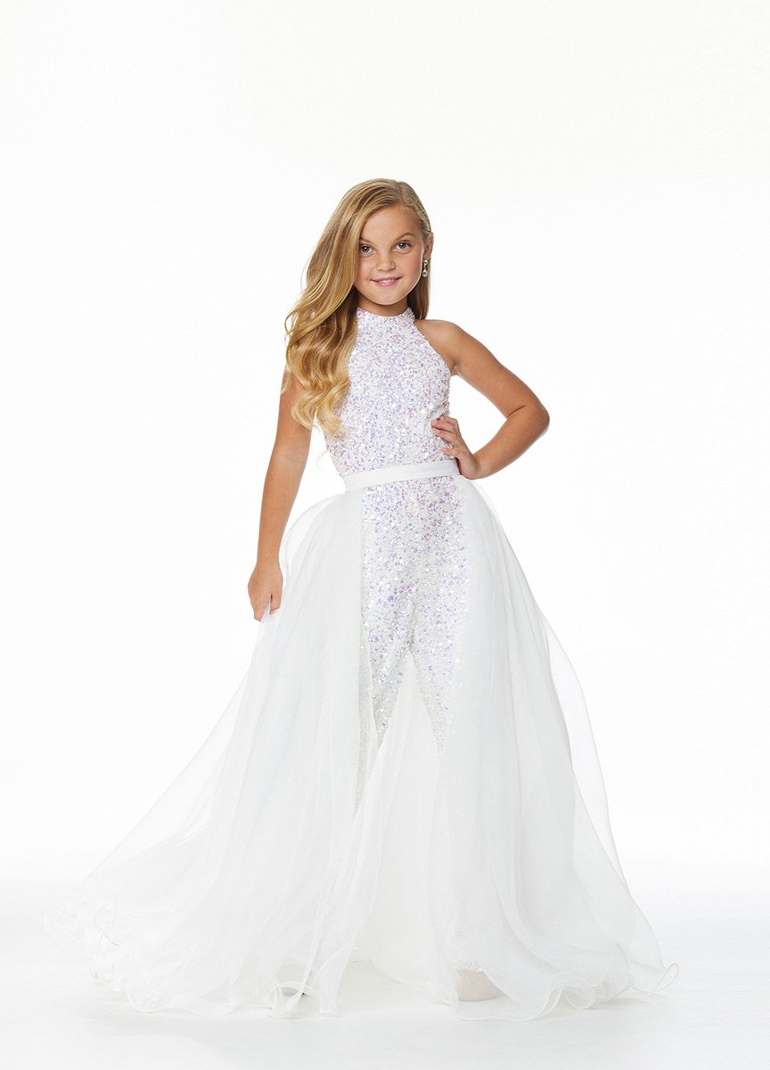Ashley Lauren 8067 Ivory Prom Dress