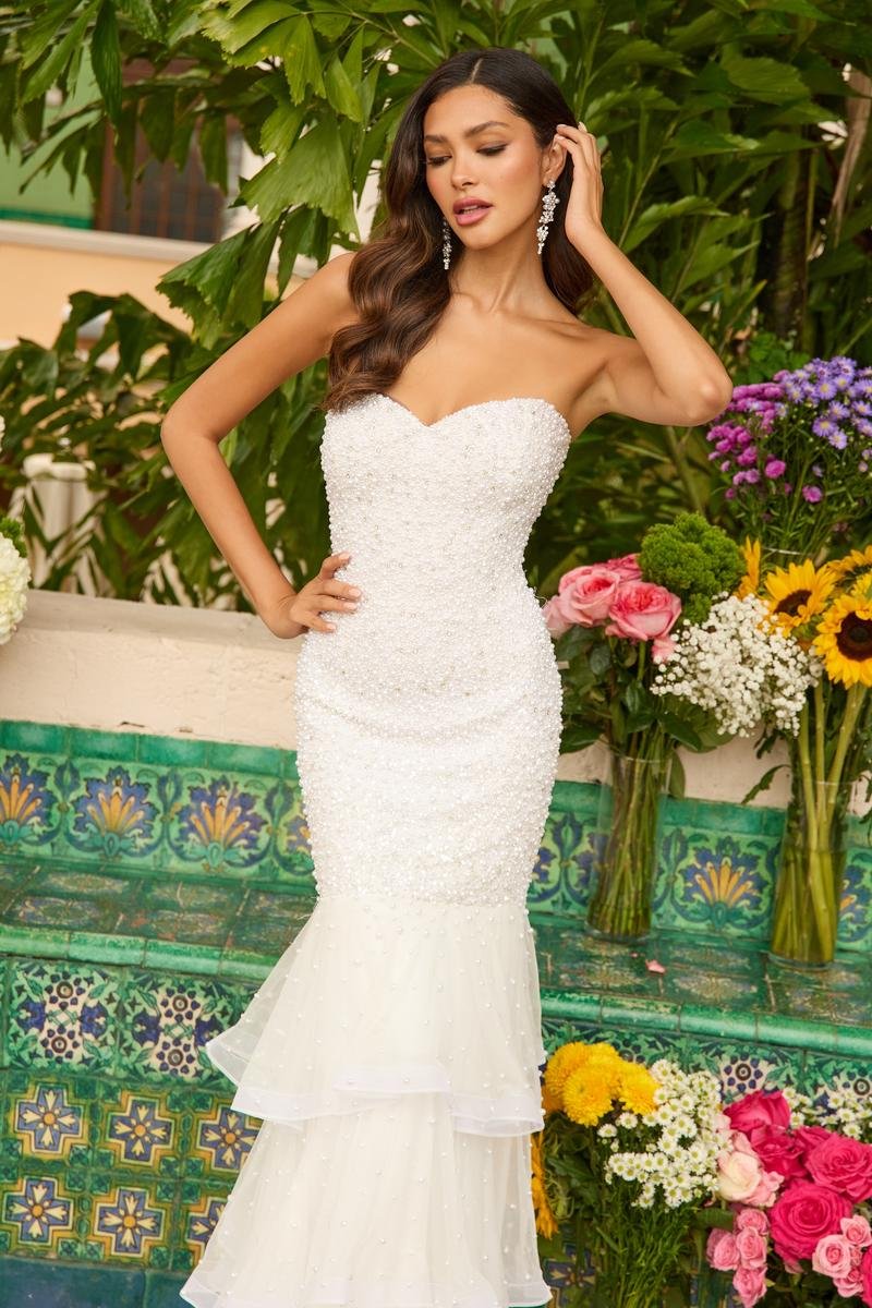 Ava Presley 47251 Ivory Prom Dress
