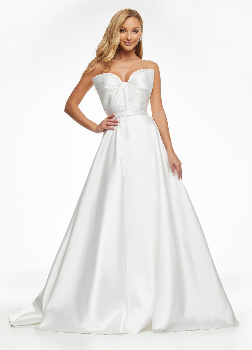 Ashley Lauren 11097 Ivory Prom Dress