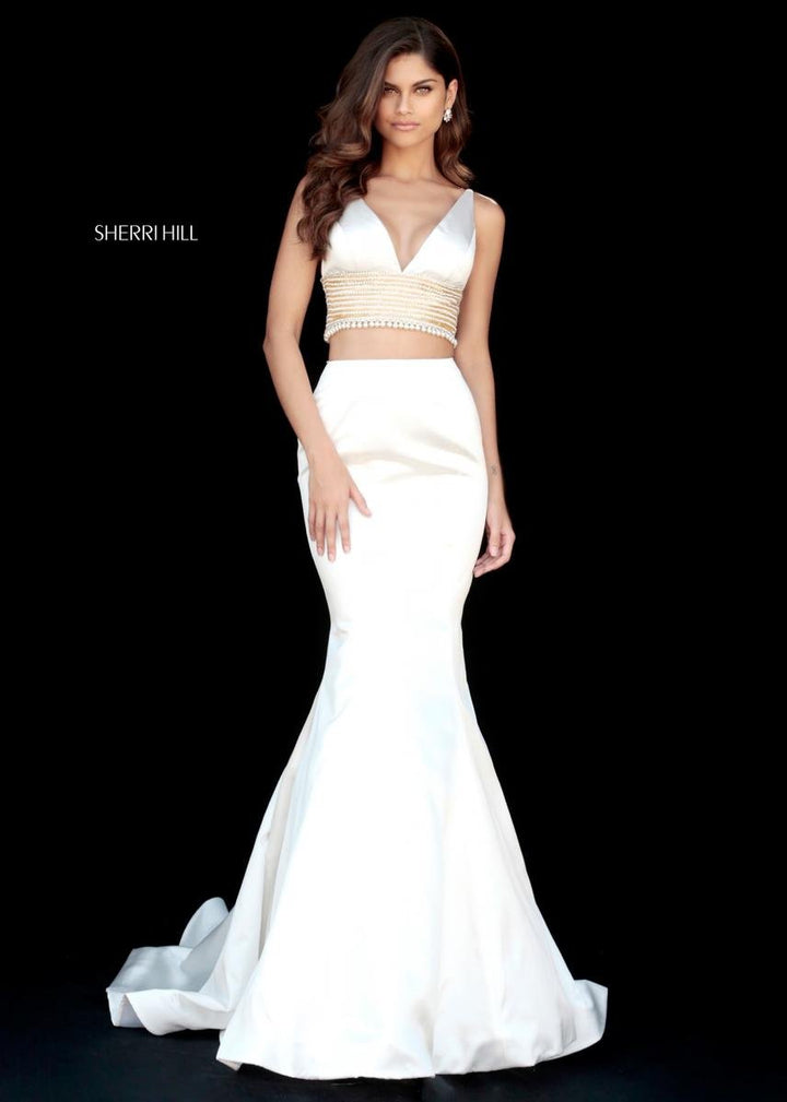 Sherri Hill 51711 Ivory Prom Dress