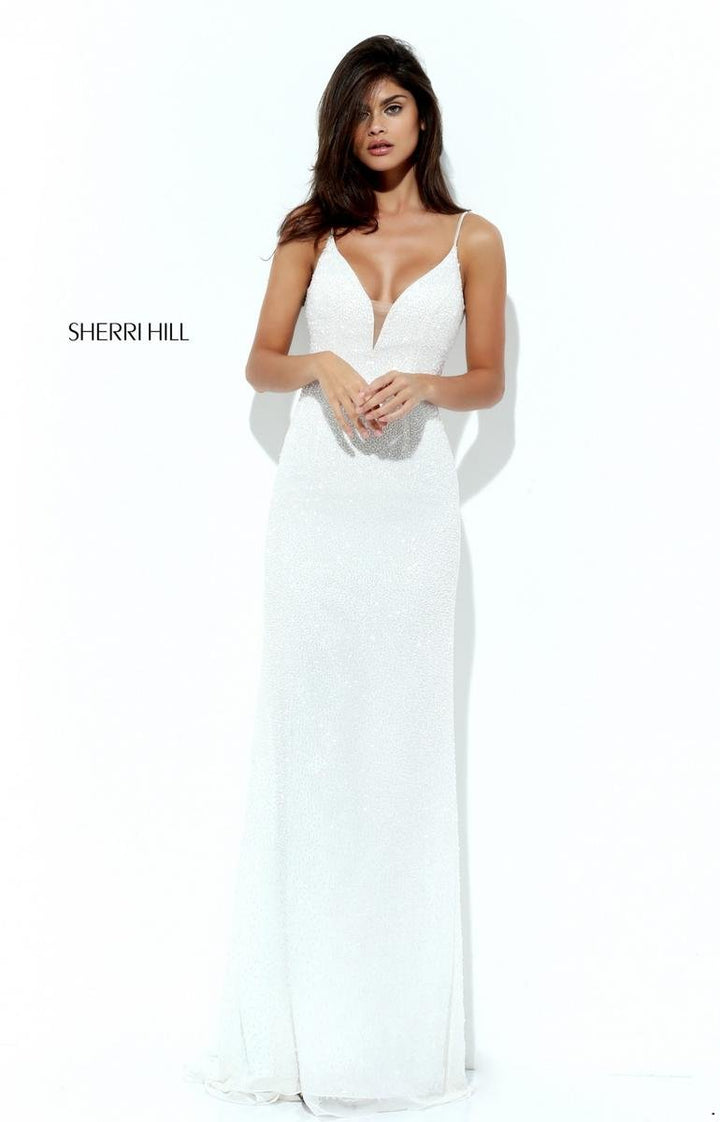 Sherri Hill 50731 Ivory Prom Dress