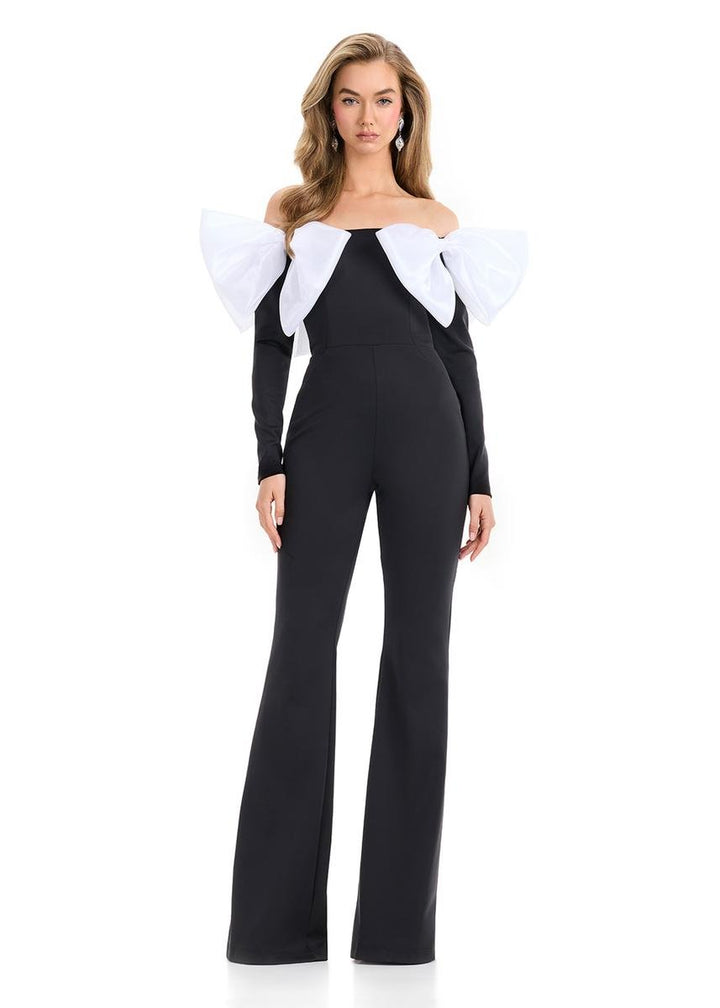 Ashley Lauren 12090 — Ivory/Black