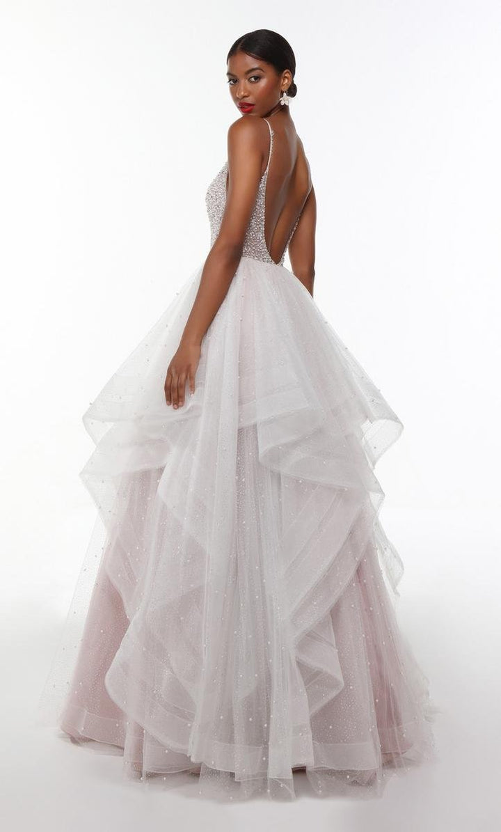 Alyce Paris 61107 — Ivory/Cashmere Rose