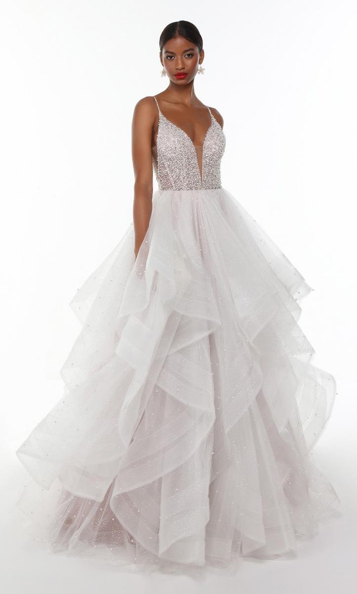 Alyce Paris 61107 — Ivory/Cashmere Rose