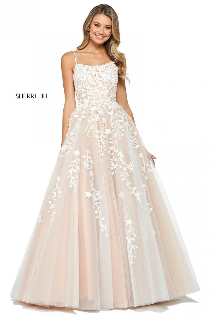 Sherri Hill 53116 — Ivory/Nude