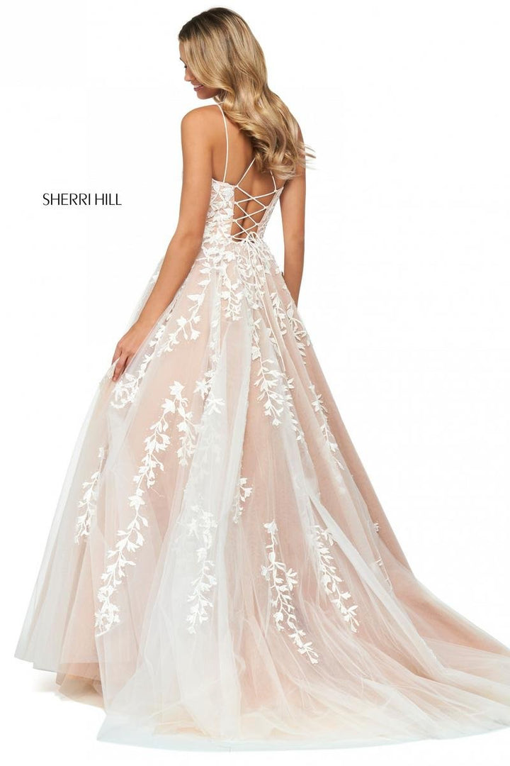 Sherri Hill 53116 — Ivory/Nude