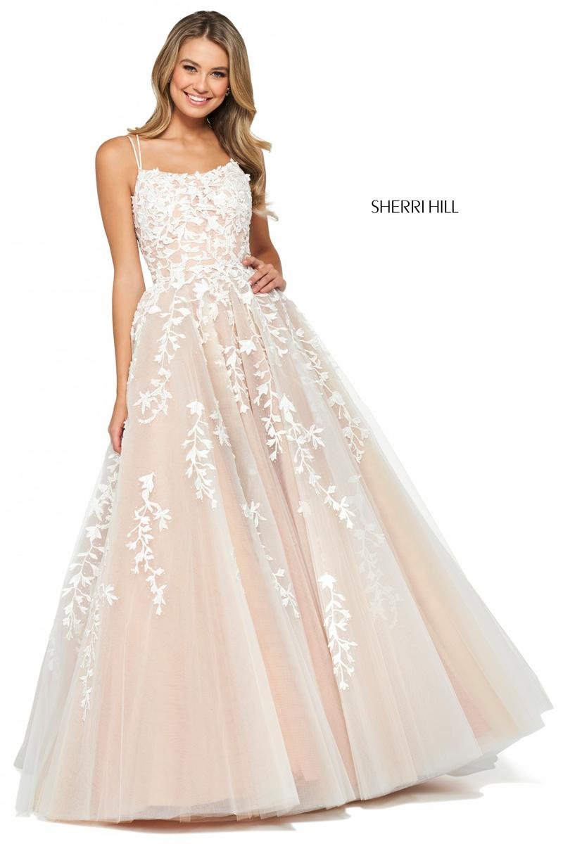 Sherri Hill 53116 — Ivory/Nude