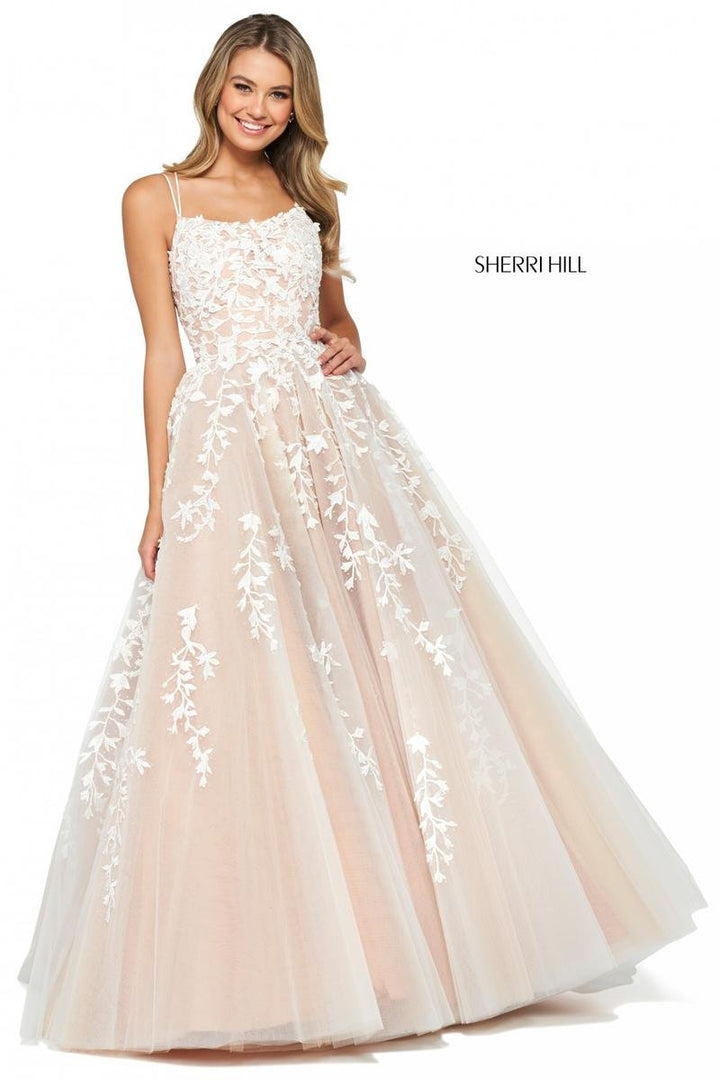 Sherri Hill 53116 — Ivory/Nude