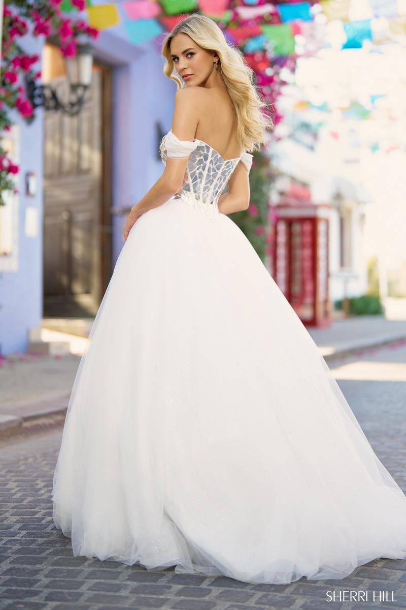 Sherri Hill 55714 — Ivory/Silver