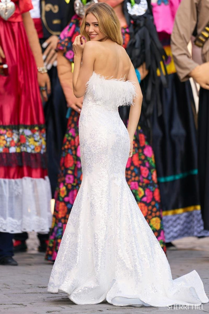 Sherri Hill 55327 — Ivory/Silver