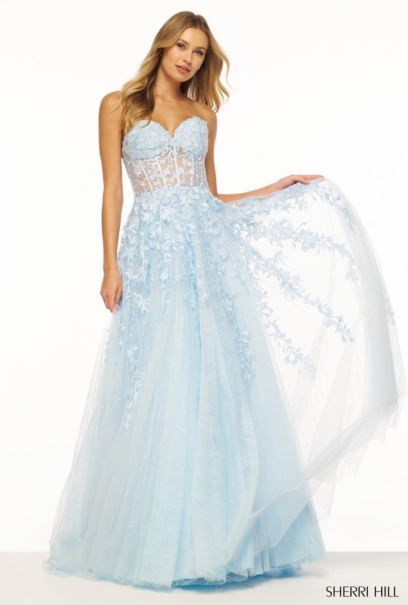 Sherri Hill 55760 — Light Blue