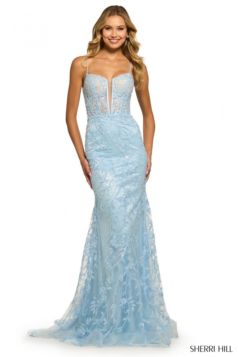 Sherri Hill 55526 — Light Blue