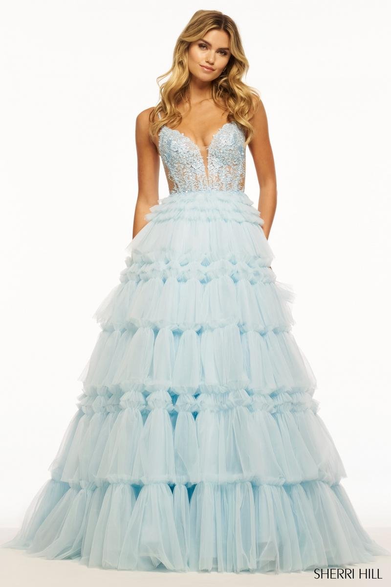 Sherri Hill 56102 — Light Blue