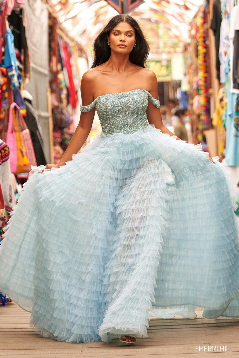 Sherri Hill 54930 — Light Blue