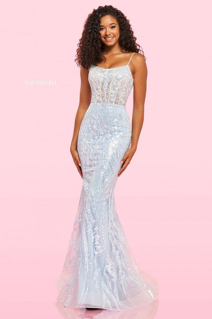 Sherri Hill 54275 — Light Blue