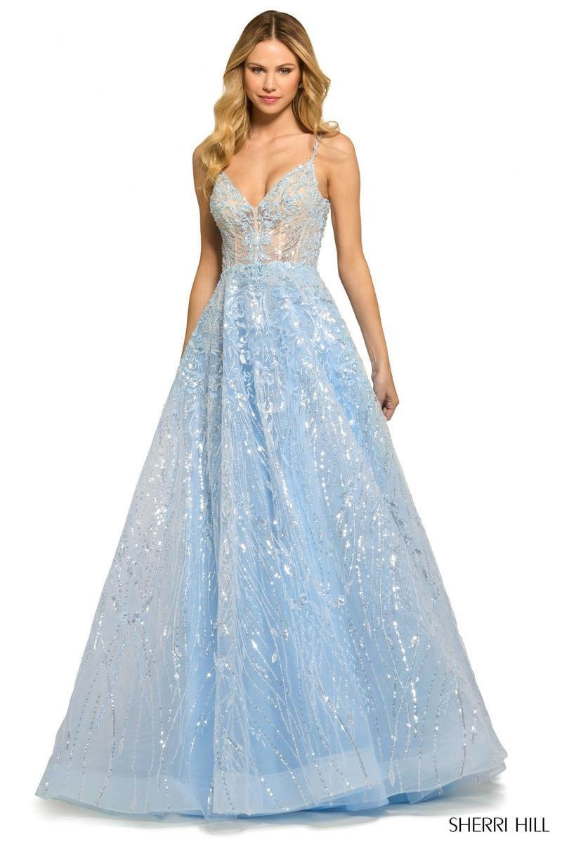 Sherri Hill 55532 — Light Blue