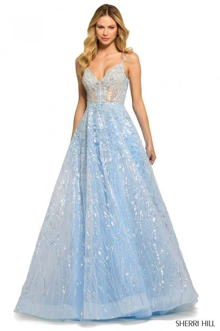 Sherri Hill 55532 — Light Blue