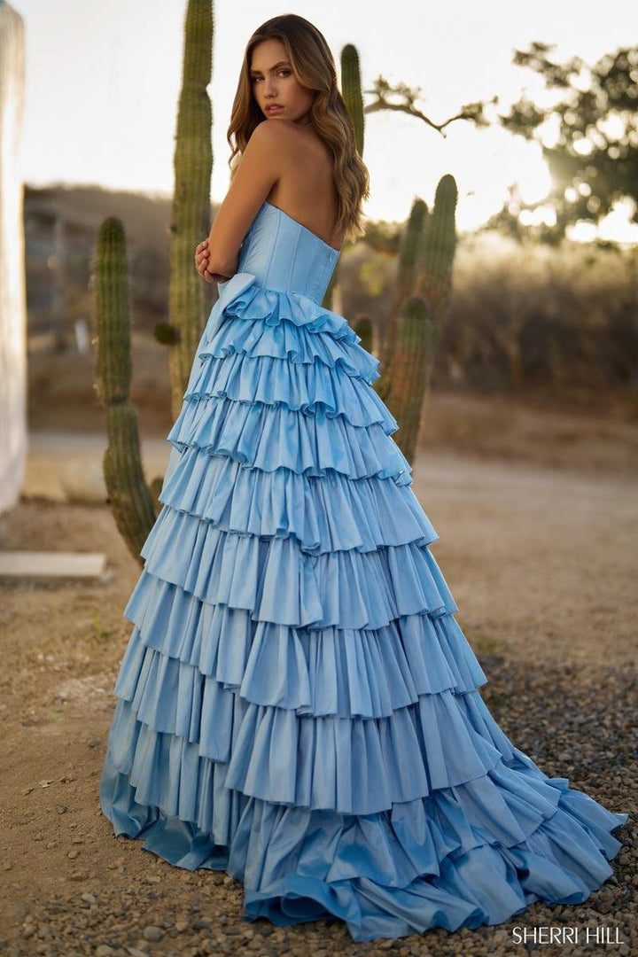 Sherri Hill 56822 Light Blue Prom Dress
