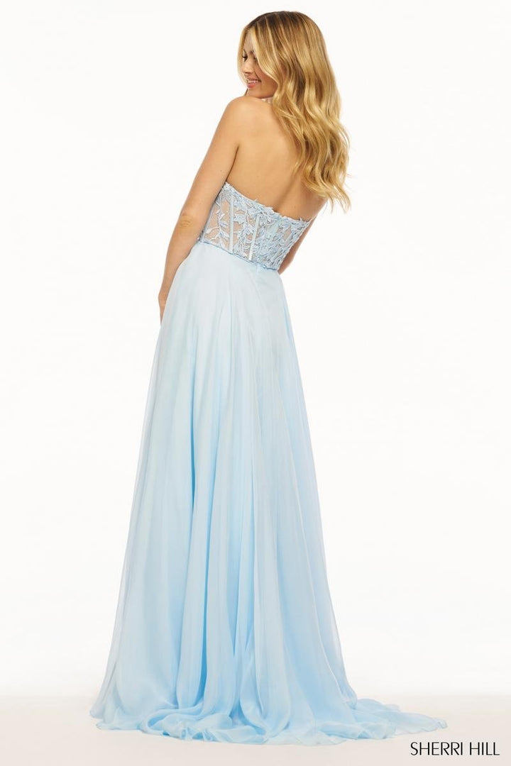 Sherri Hill 56088 Light Blue Prom Dress
