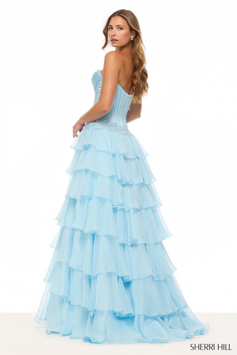 Sherri Hill 57868 Light Blue Prom Dress