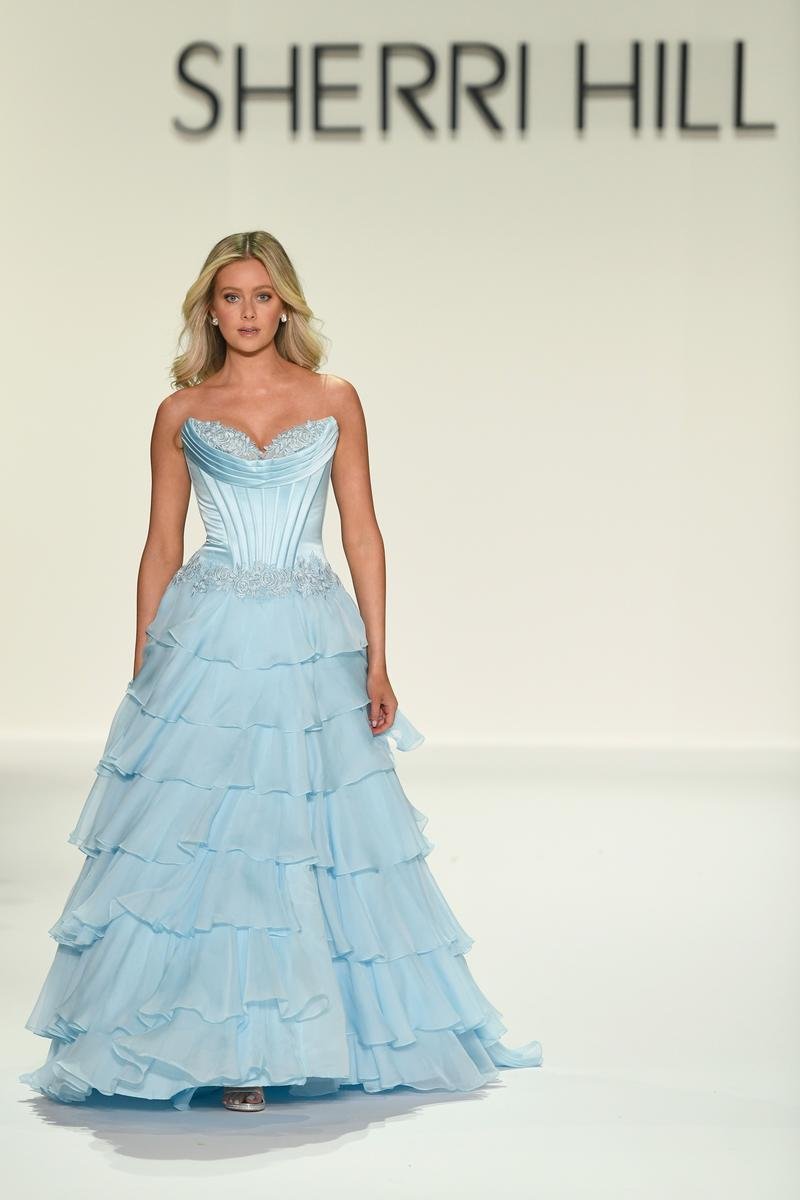 Sherri Hill 57868 Light Blue Prom Dress