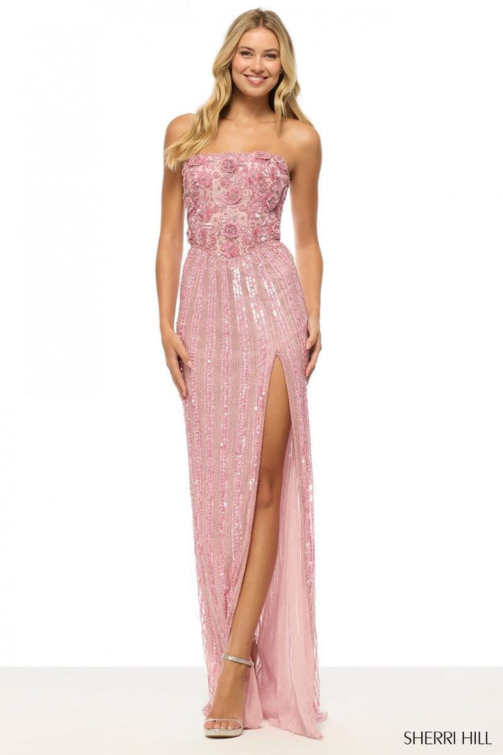 Sherri Hill 57632 Light Pink Pink Prom Dress