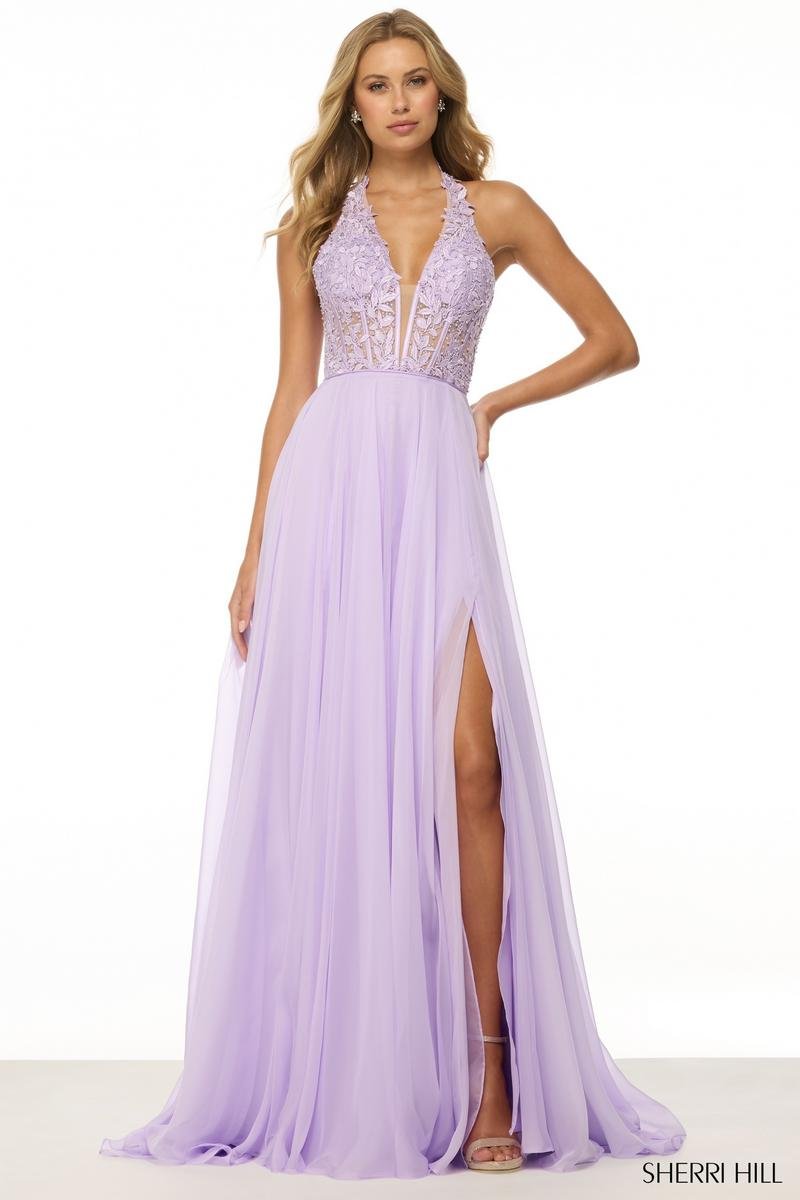 Sherri Hill 56488 Lilac Prom Dress