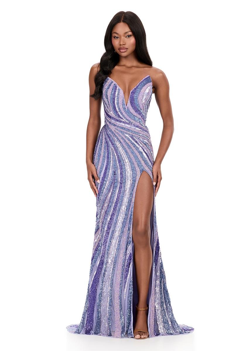 Ashley Lauren 12231 Lilac Prom Dress