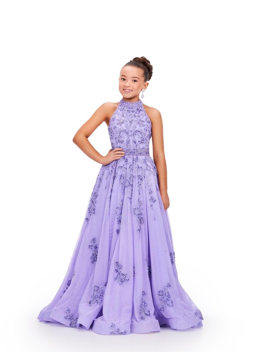 Ashley Lauren 8238 Lilac Prom Dress