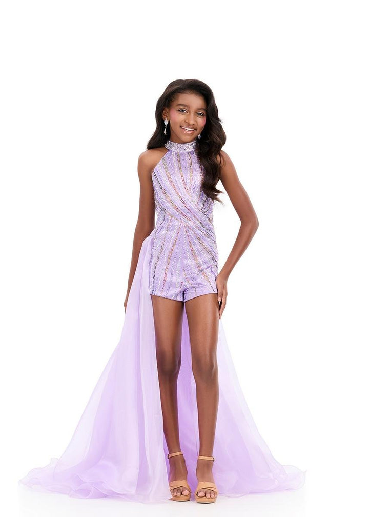 Ashley Lauren 8364 Lilac Prom Dress