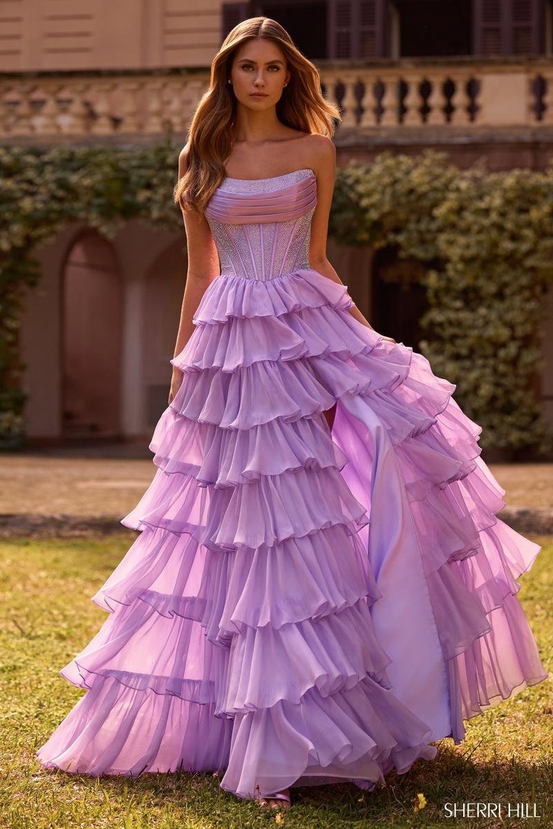 Sherri Hill 57288 Lilac Prom Dress