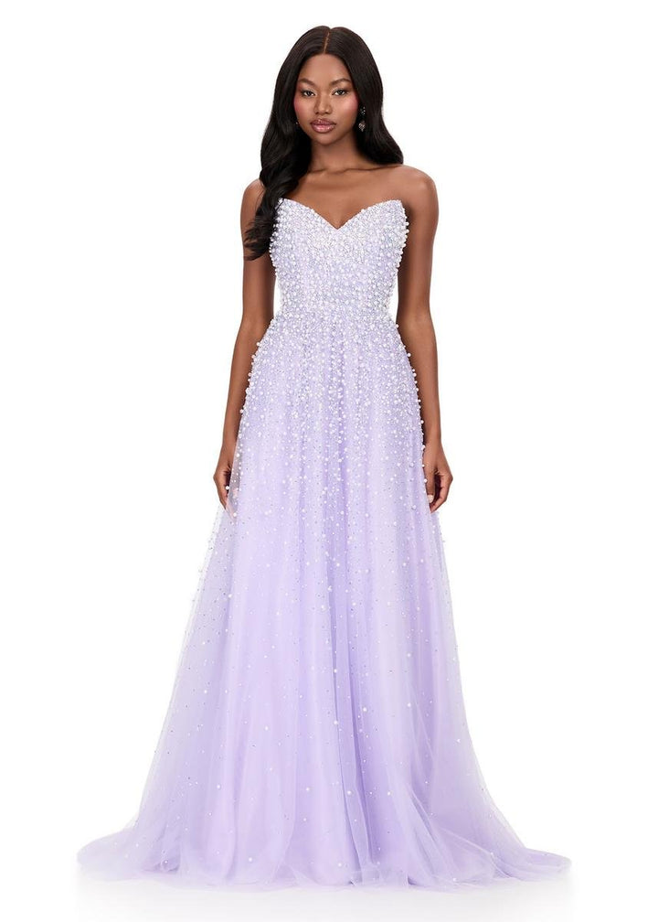 Ashley Lauren 12180 Lilac Prom Dress