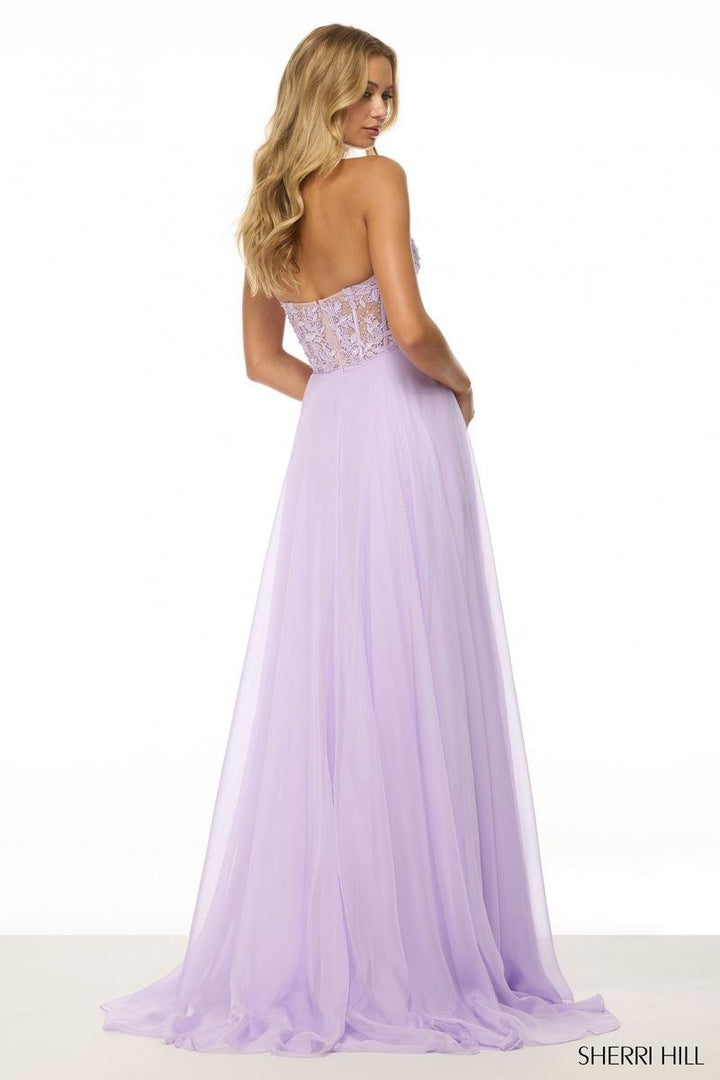 Sherri Hill 56488 Lilac Prom Dress