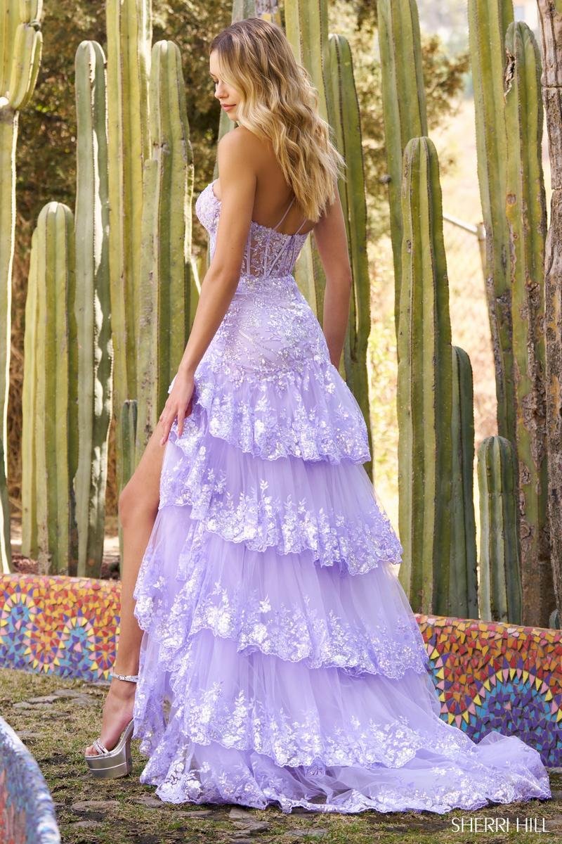 Sherri Hill 55800 Lilac Prom Dress