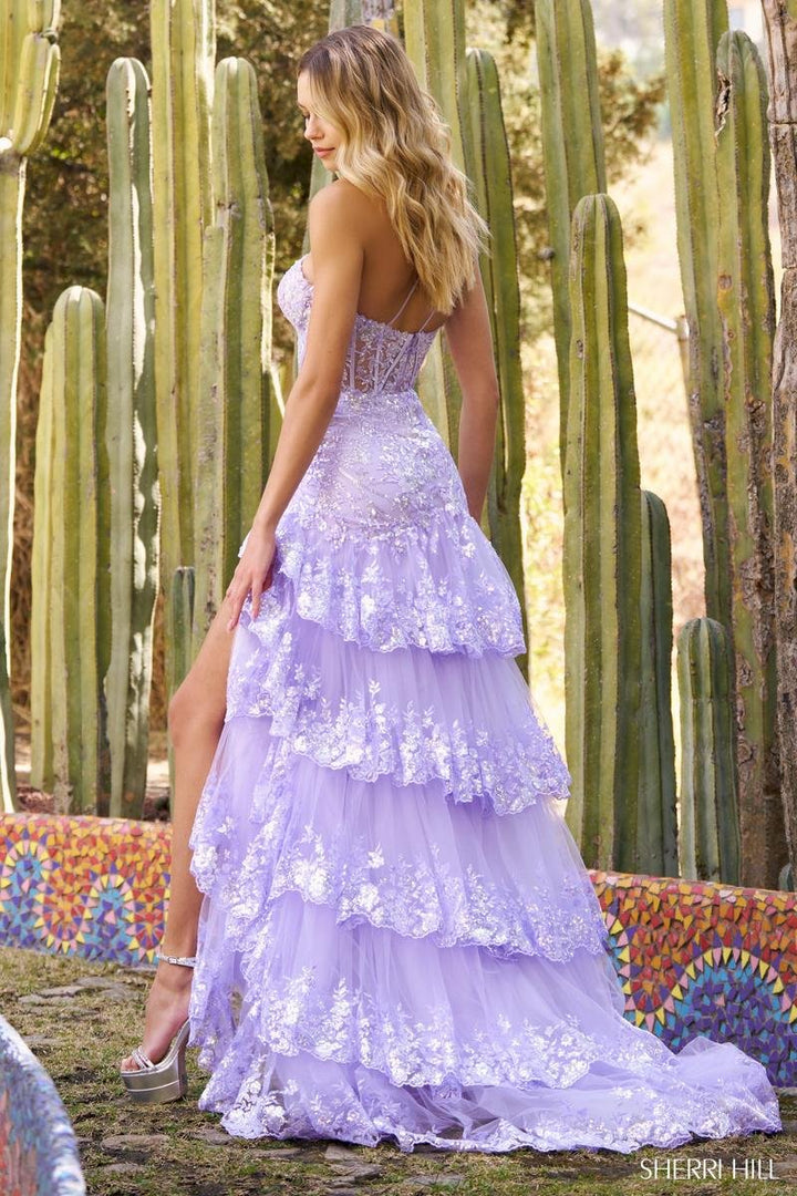 Sherri Hill 55800 Lilac Prom Dress